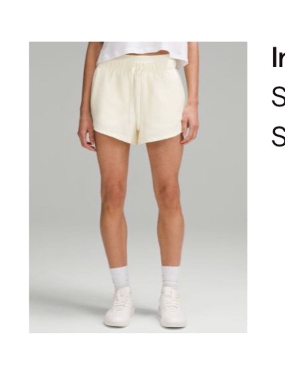 lululemon inner glow high rise 3” short - Sundance